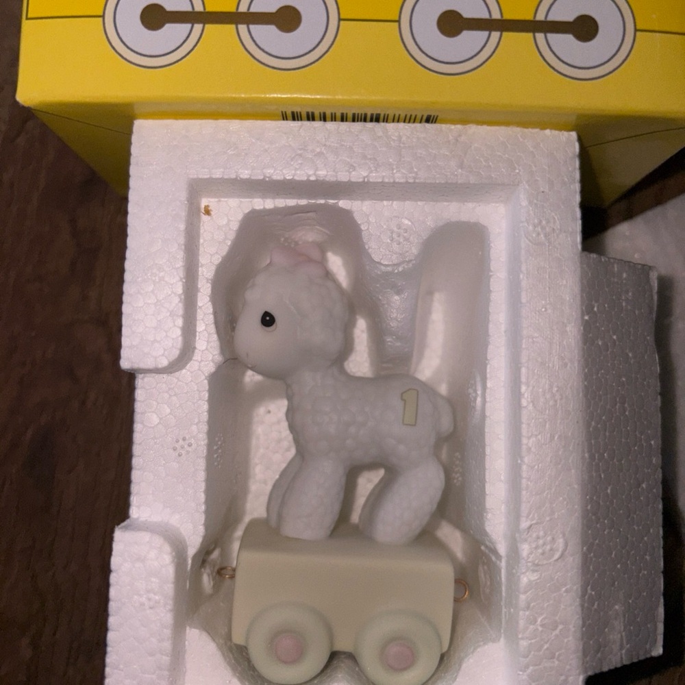 Precious Moments Birthday Train 1 Year Old Happy Birthday Little Lamb 1985 NIB